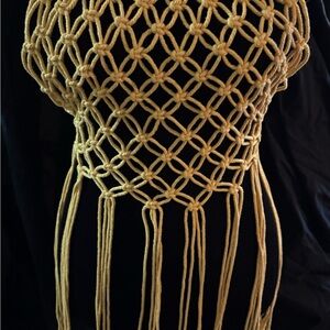 Elegant Knotted Women's Top in Gold